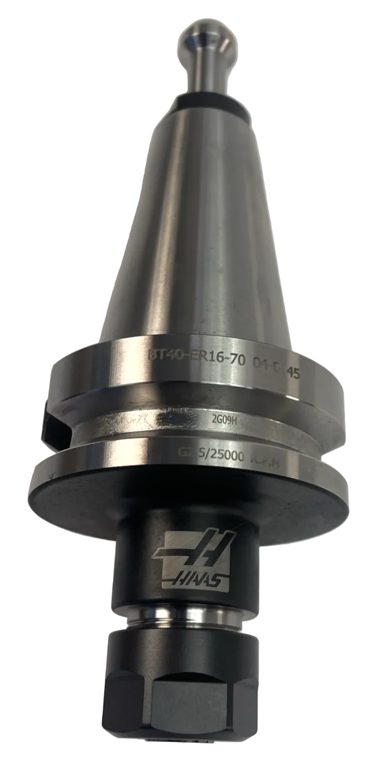 Haas BT40-ER16-70 Collet Chuck Tool Holder Balanced G2.5 25K RPM | 2G09H