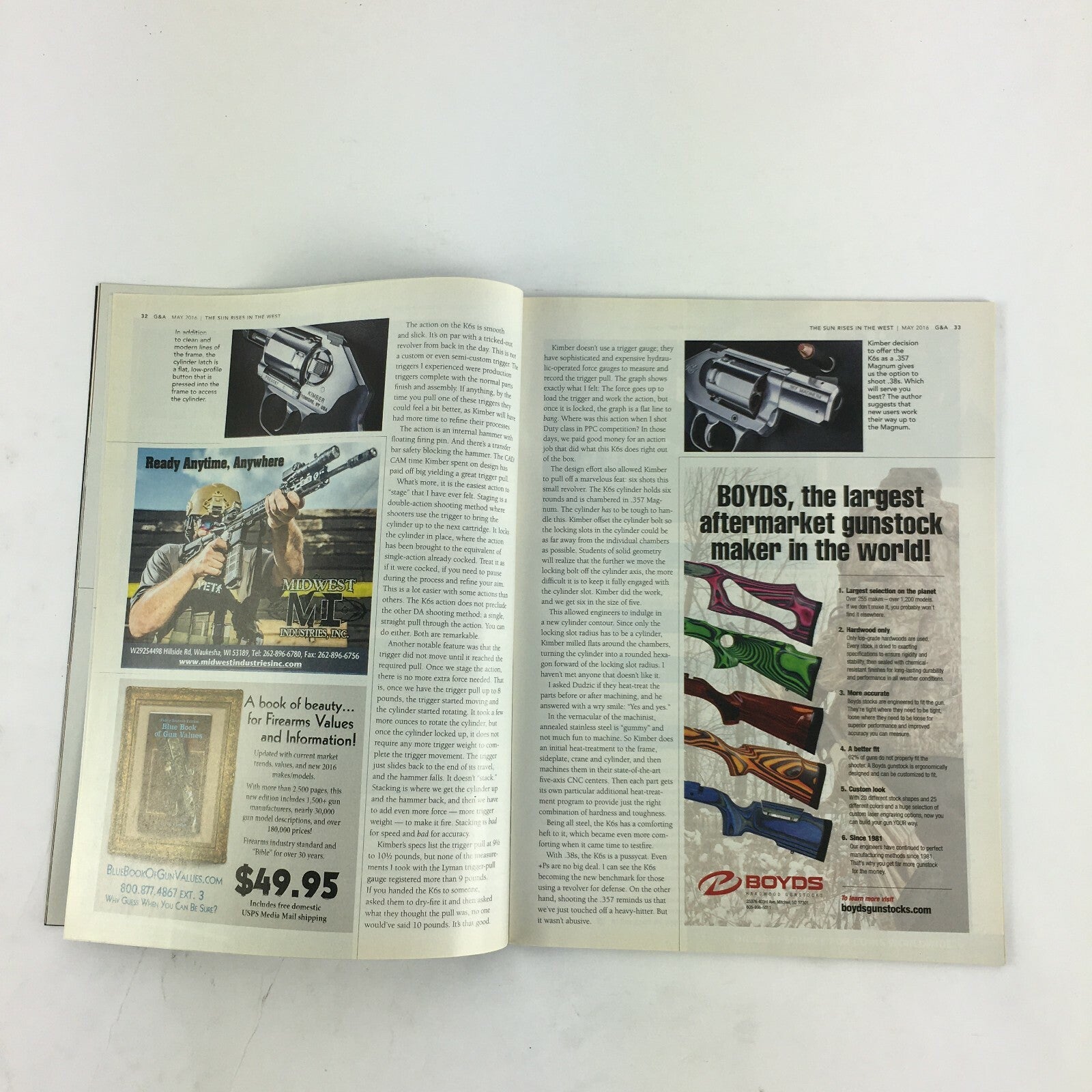 May 2016 Guns & Ammo Magazine Tikka T3x Test Fire K6s Kimber's A.357 Mag!