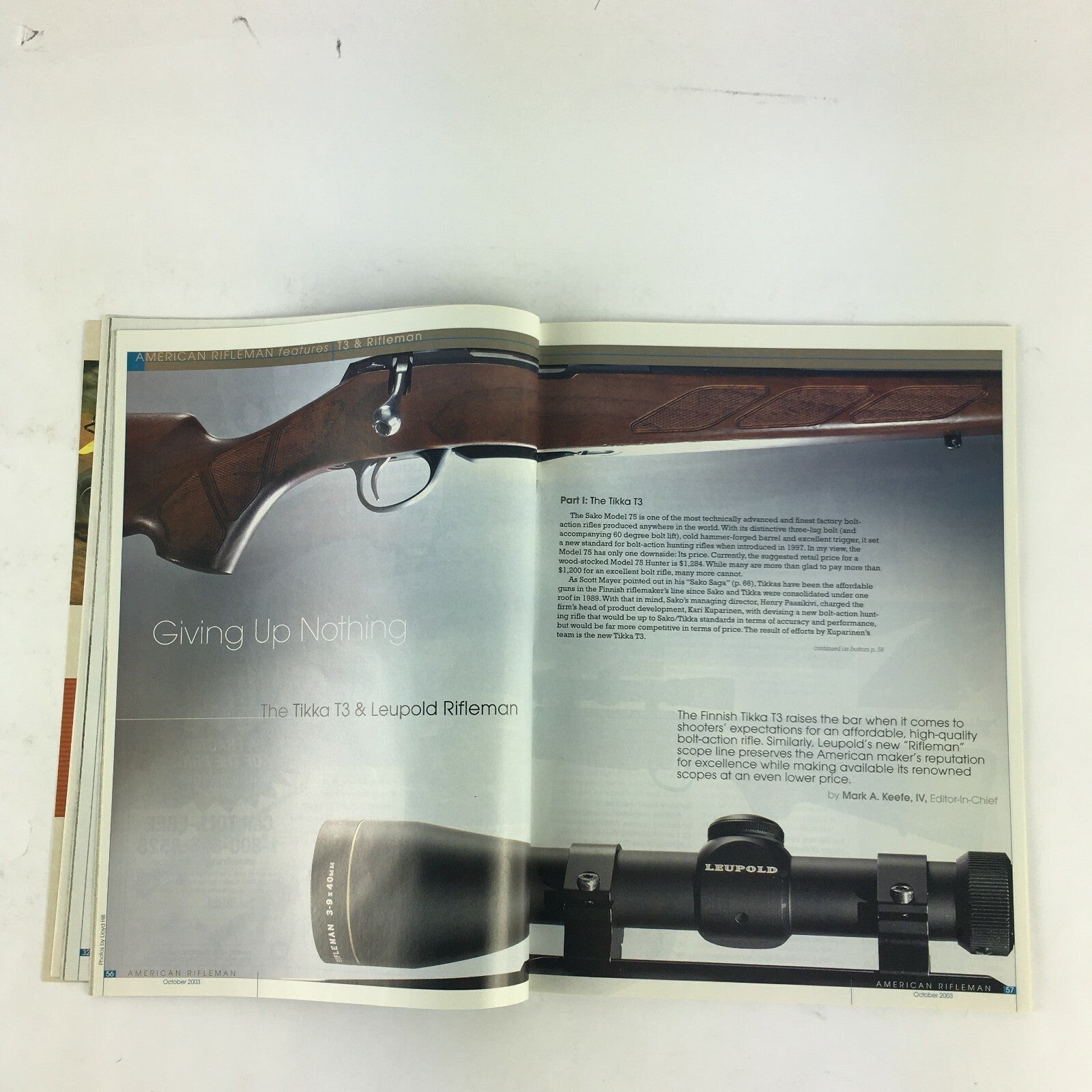 October 2003 American Rifleman Magazine Gun Up Nothing American-Made