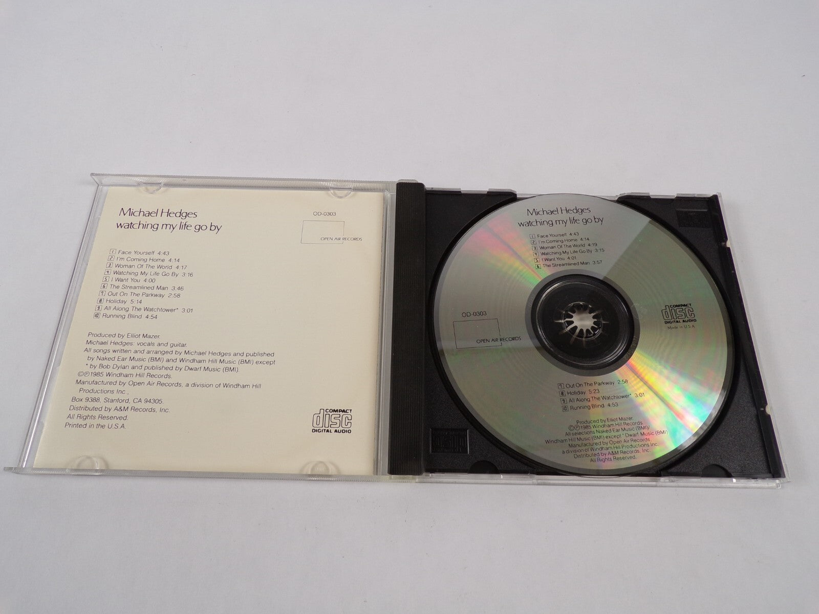 Michal Hedges Watching My Life Go By Open Air Records Face Yourself I'm CD#12
