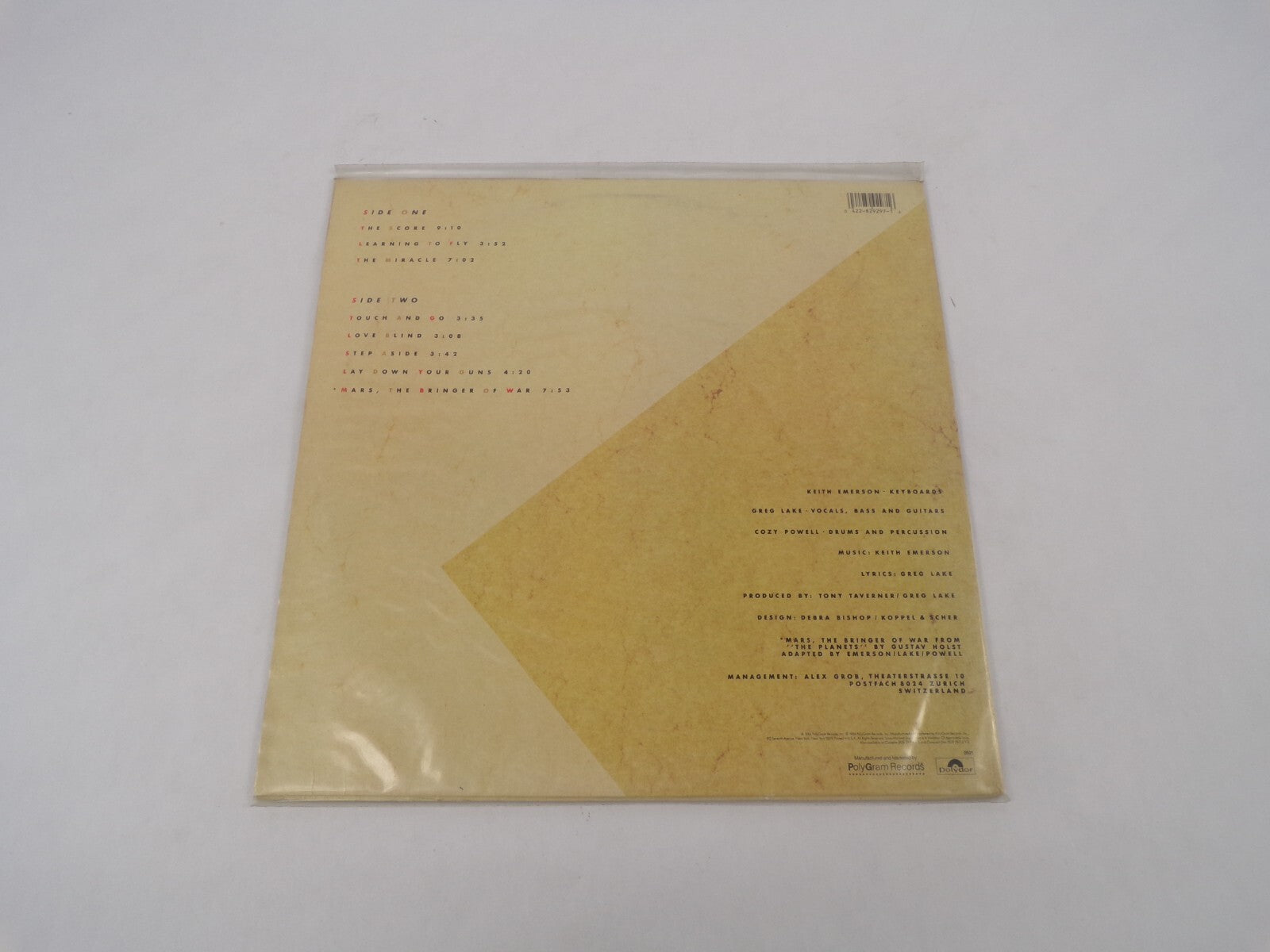 Emerson Lake & Powell Touch And Go Love Blind Step Aside Vinyl Record