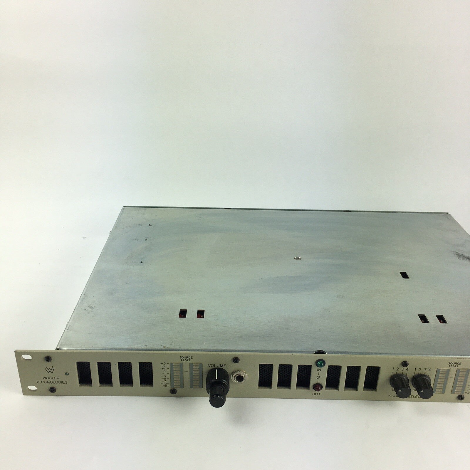 Wohler AMP-1A Stereo Analog Audio Confidence Monitor Amplifier Speaker Panel 1U