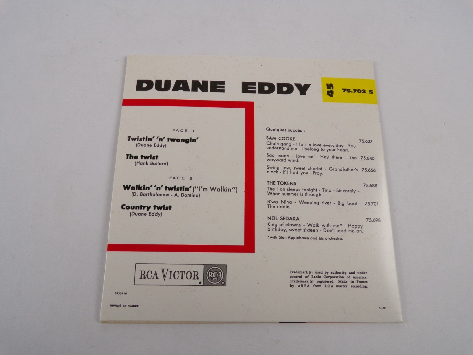Twistin N Twangin Duane Eddy Twistin N Twangin The Twist Walkin N Twistin CD#60