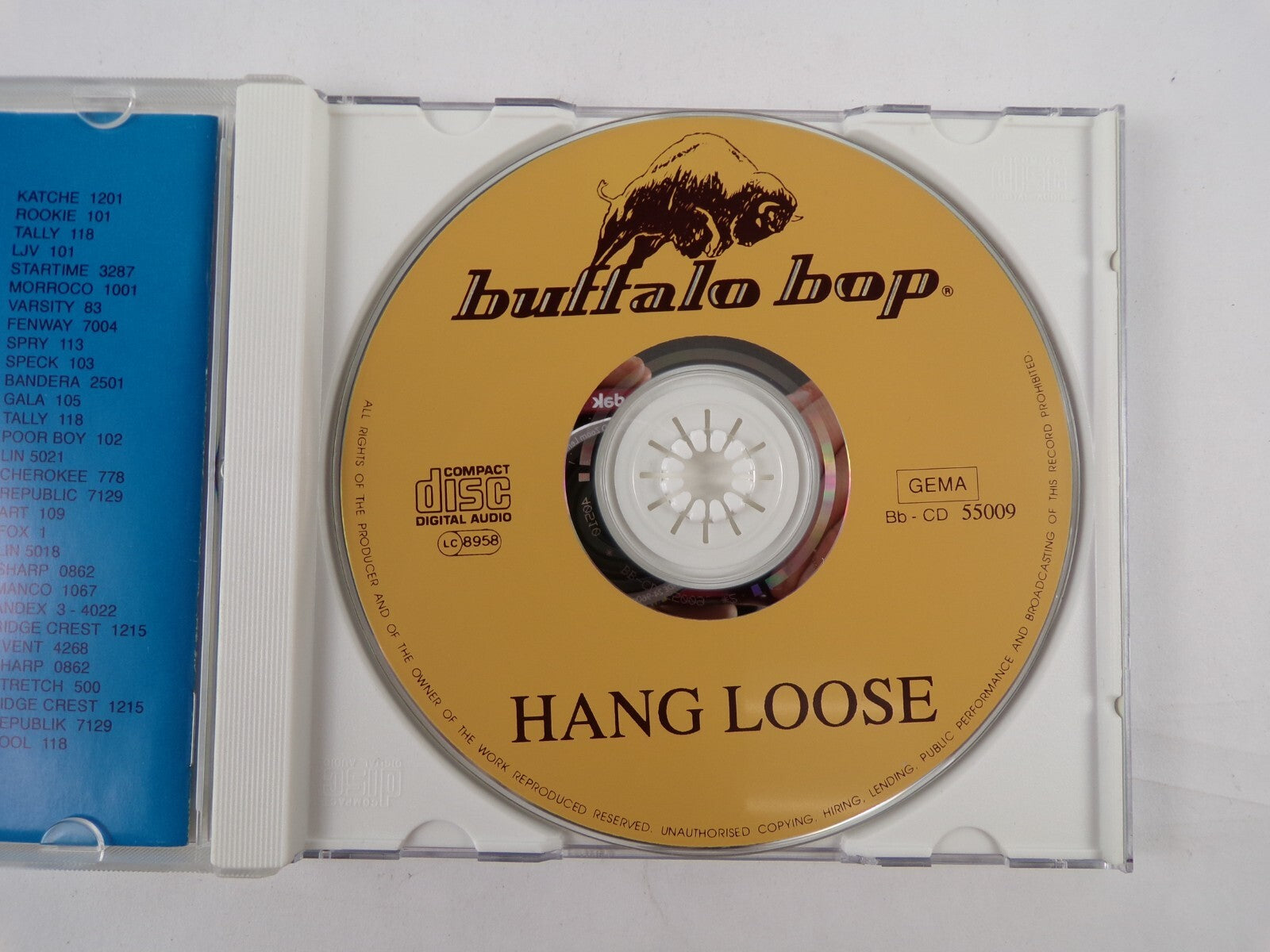 Hang Loose I Need You Saccharin Sally Pretty Linda Buffalo Bop CD #18