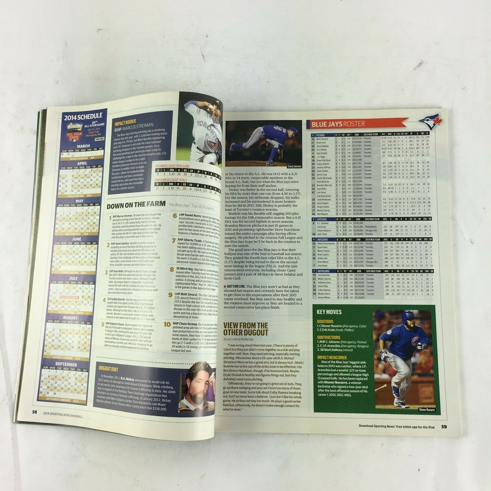April 2014 Sporting News Magazine Feel that Breeze Instant Replay C.J.Wilson