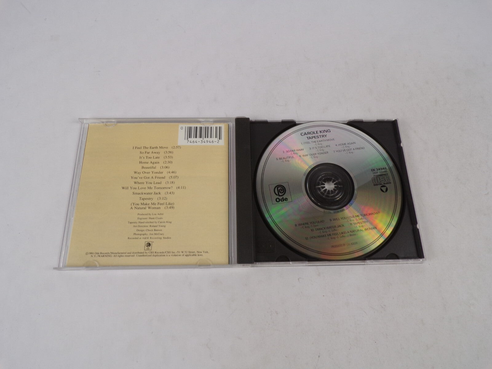 Garole King Tapestry I Feel The Earth Move So Far A Way It's Too Late Home CD#19