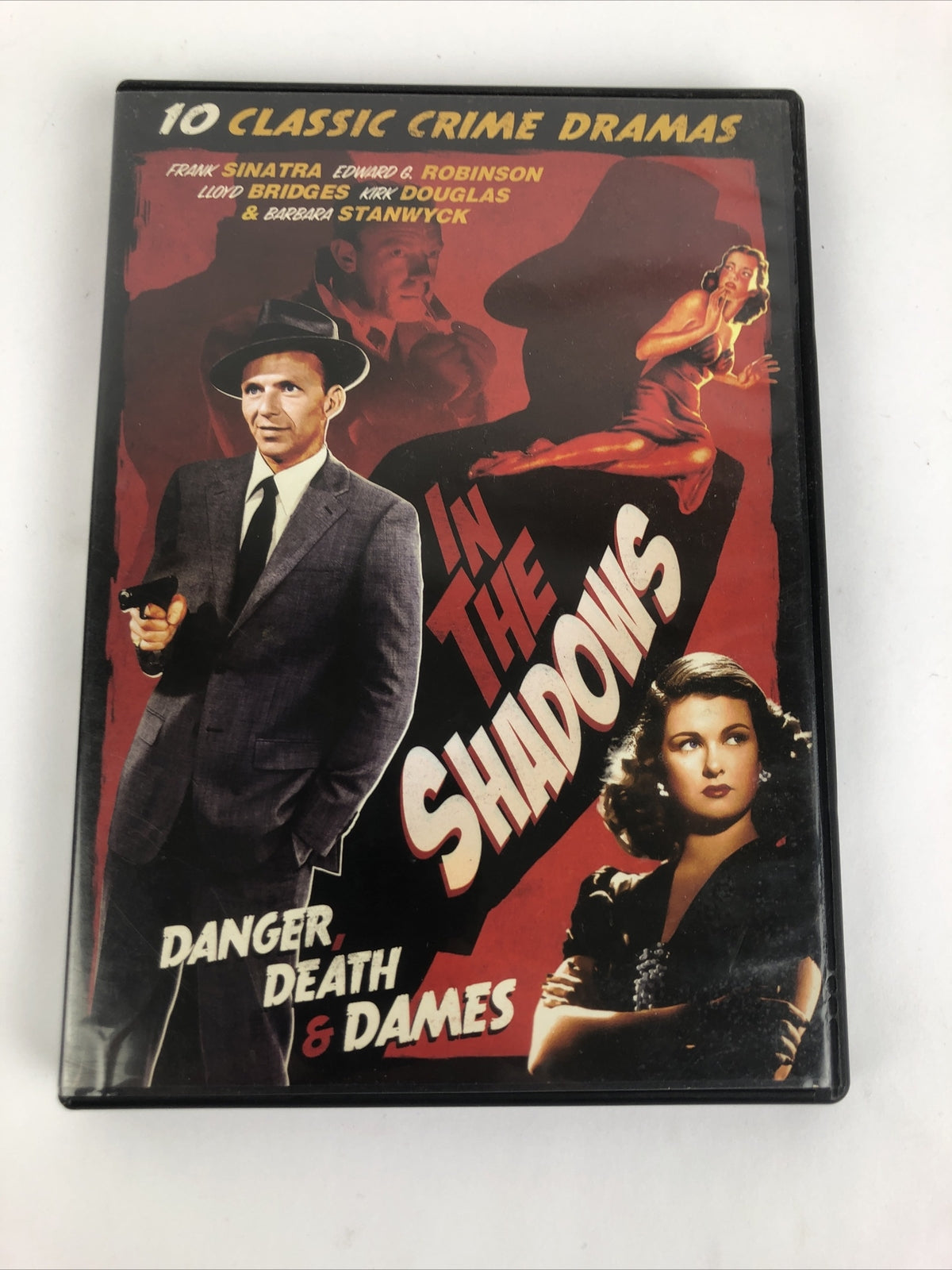 In the Shadows: 10 Classic Crime Dramas DVD 2015 3-Disc Set "Danger Death Dames"