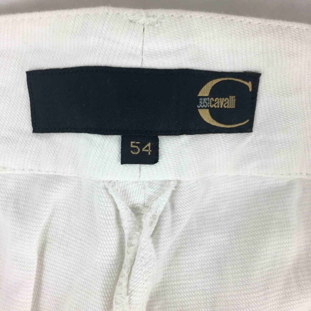 Just Cavalli Mens Dress Pants White Lined Flat Front Zipper Fly Welt Pockets 54