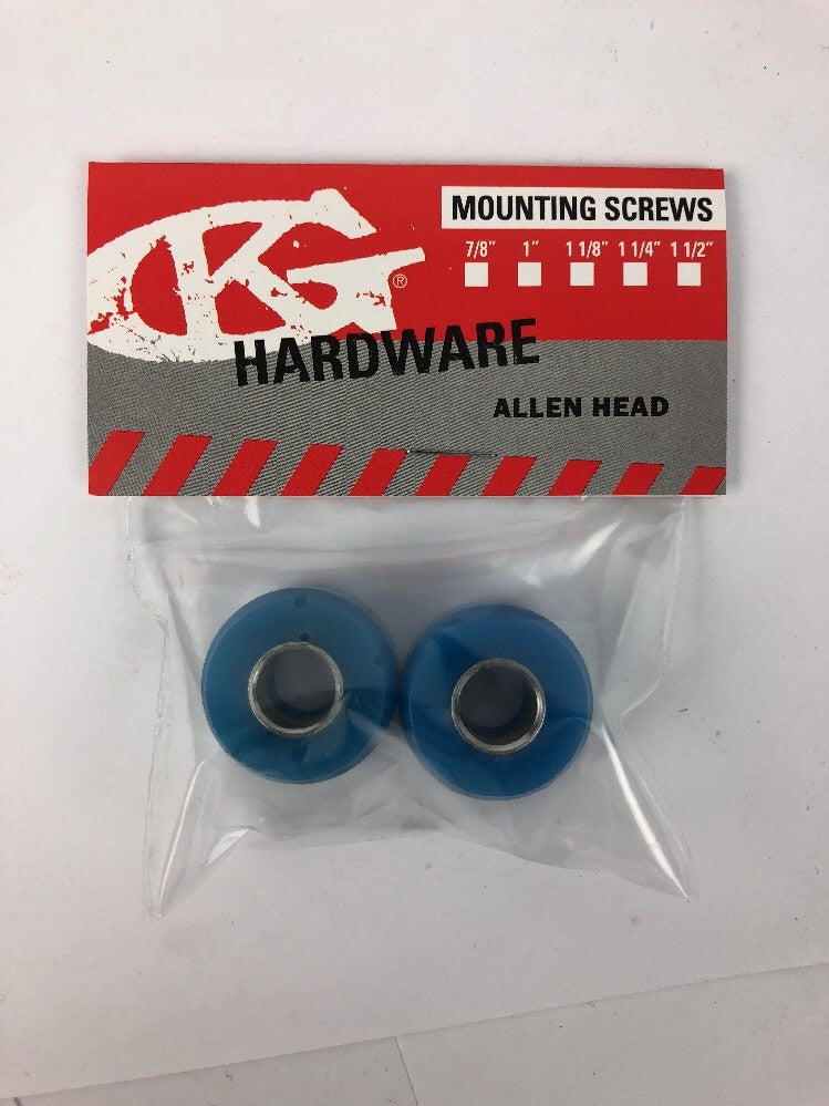 Bones Style DOUBLE BARREL Skateboard Bushings Grind King BLUE SOFT 91a Duromtre