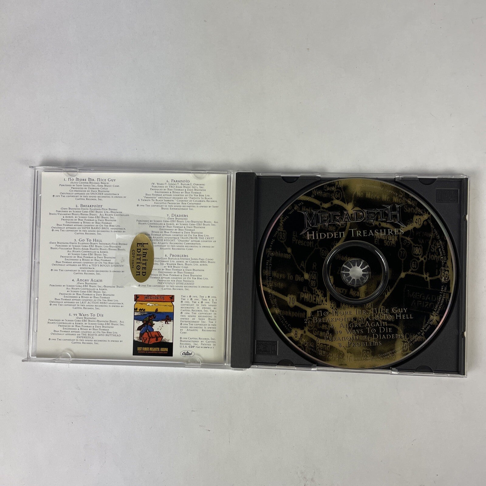 Megadeth - Hidden Treasures (CD, 1995) #23
