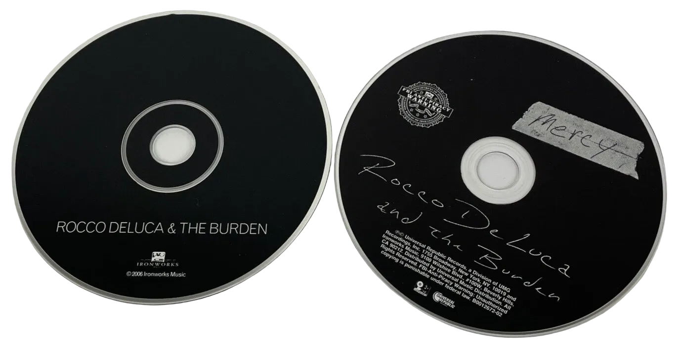 2 x ROCCO DELUCA AND THE BURDEN ~ "MERCY" (Audio CD, 2009) + Self Titled 2006