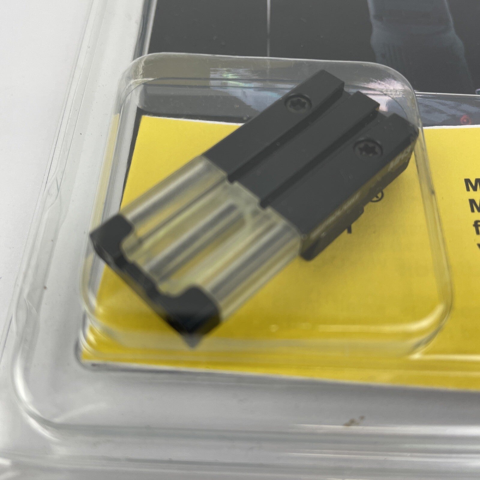 Meprolight FT Bullseye fixed rear sight with green aiming point and black frame brand new