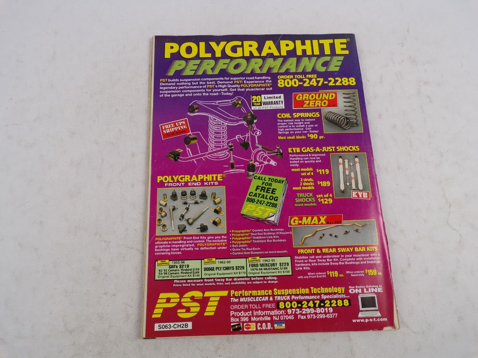 February 2000 Chevy High Performance Low $$$ Special Free Pull-Out Posterr Engin