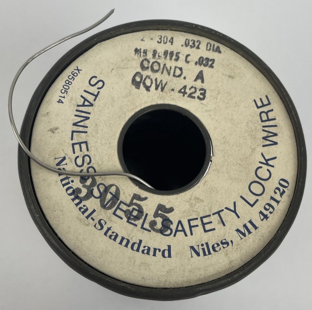 Vin. NS Safety Lock Wire National Standard Company Stainless Steel USA (1 POUND)