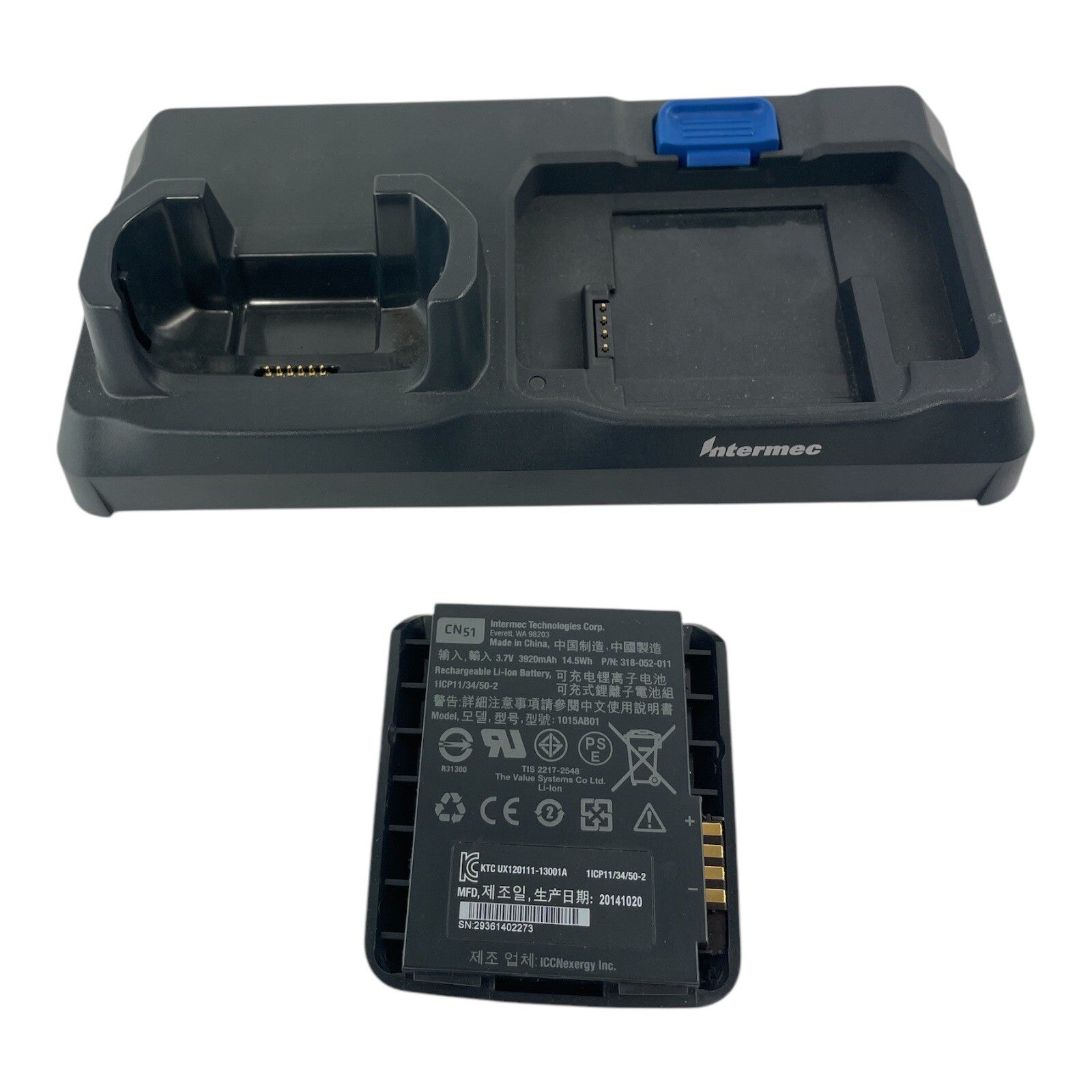 Intermec 871-033-021 AD27 CN51 Communication Dock Cradle Battery Charger + Batt