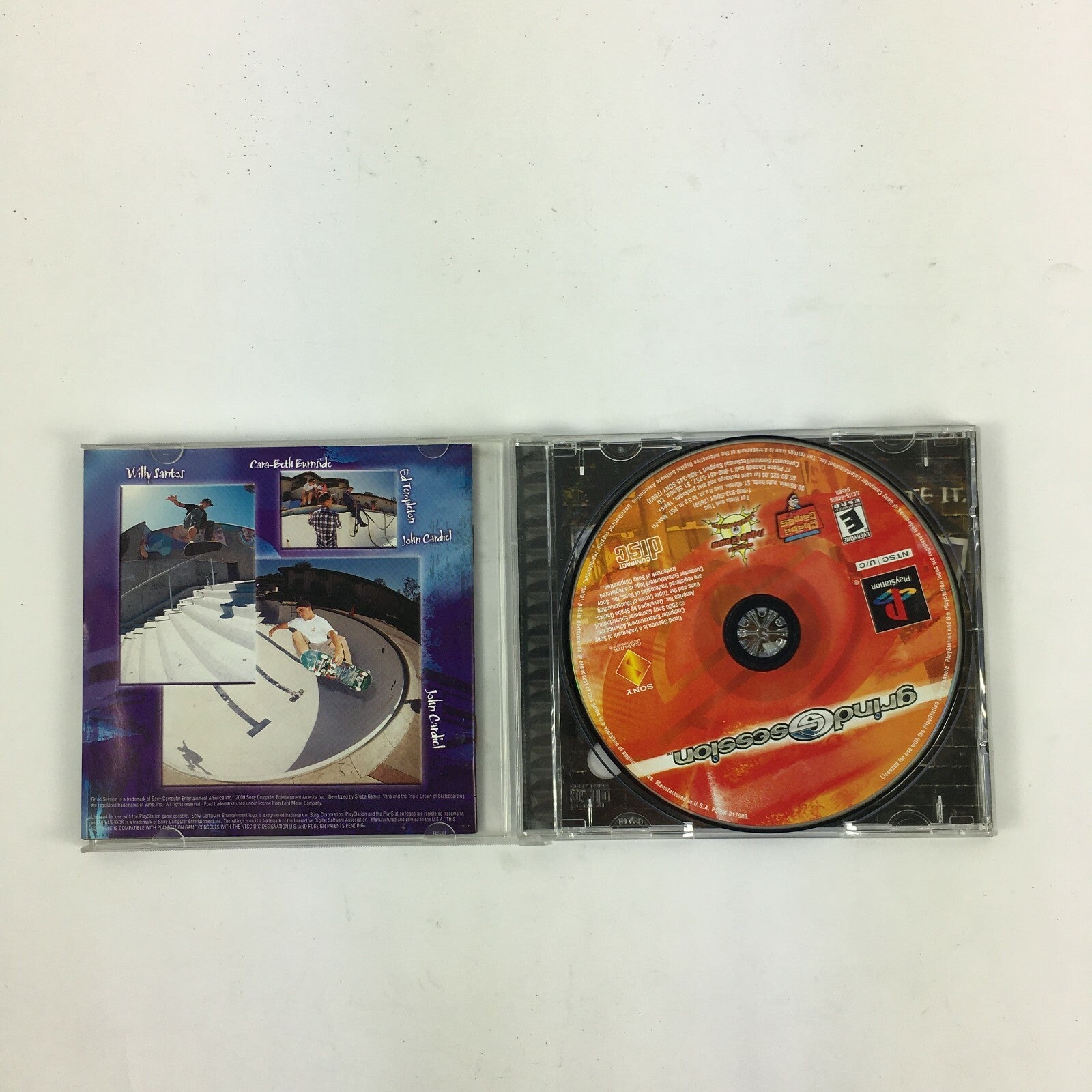 Grind Session Sony Playstation Cara Both Burnside Willy Santos John Cardial