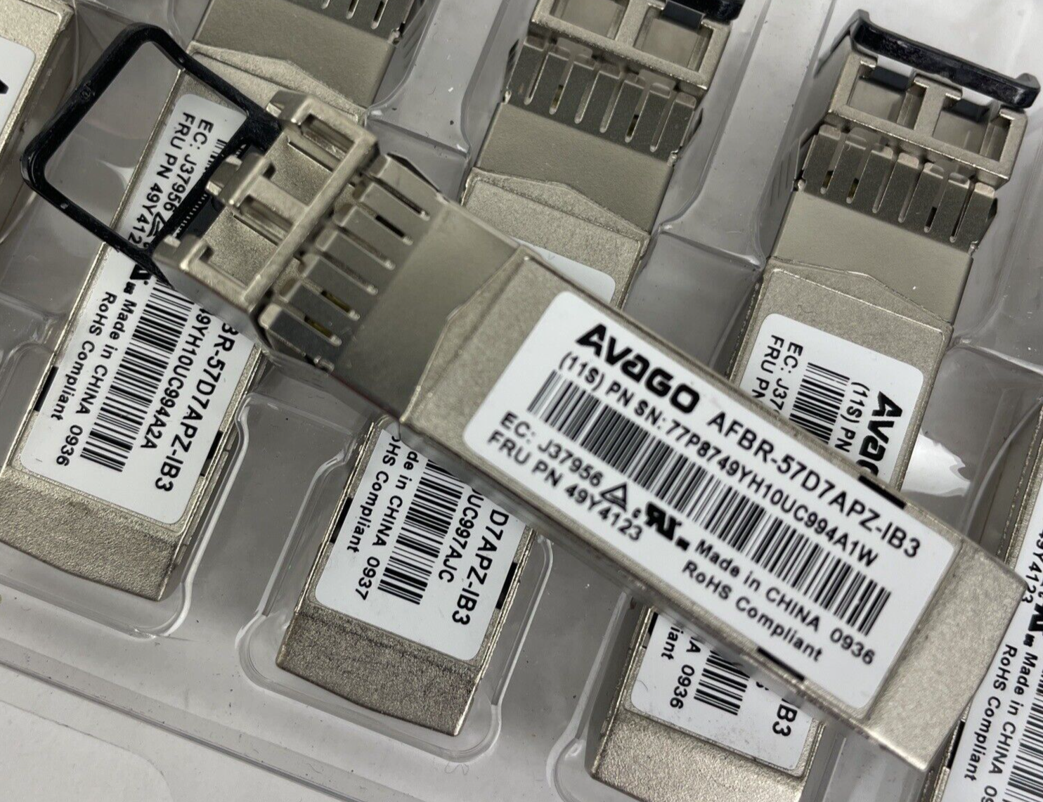 LOT of 10 x Avago | AFBR-57D7APZ-IB3 | 8Gb SFP mini-GBIC Transceiver Module