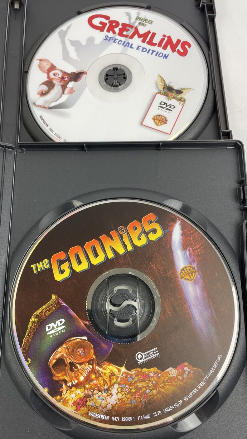 Lot of 2 x DVD Video The Goonies And Gremlins Special Edition Stephen Spielberg
