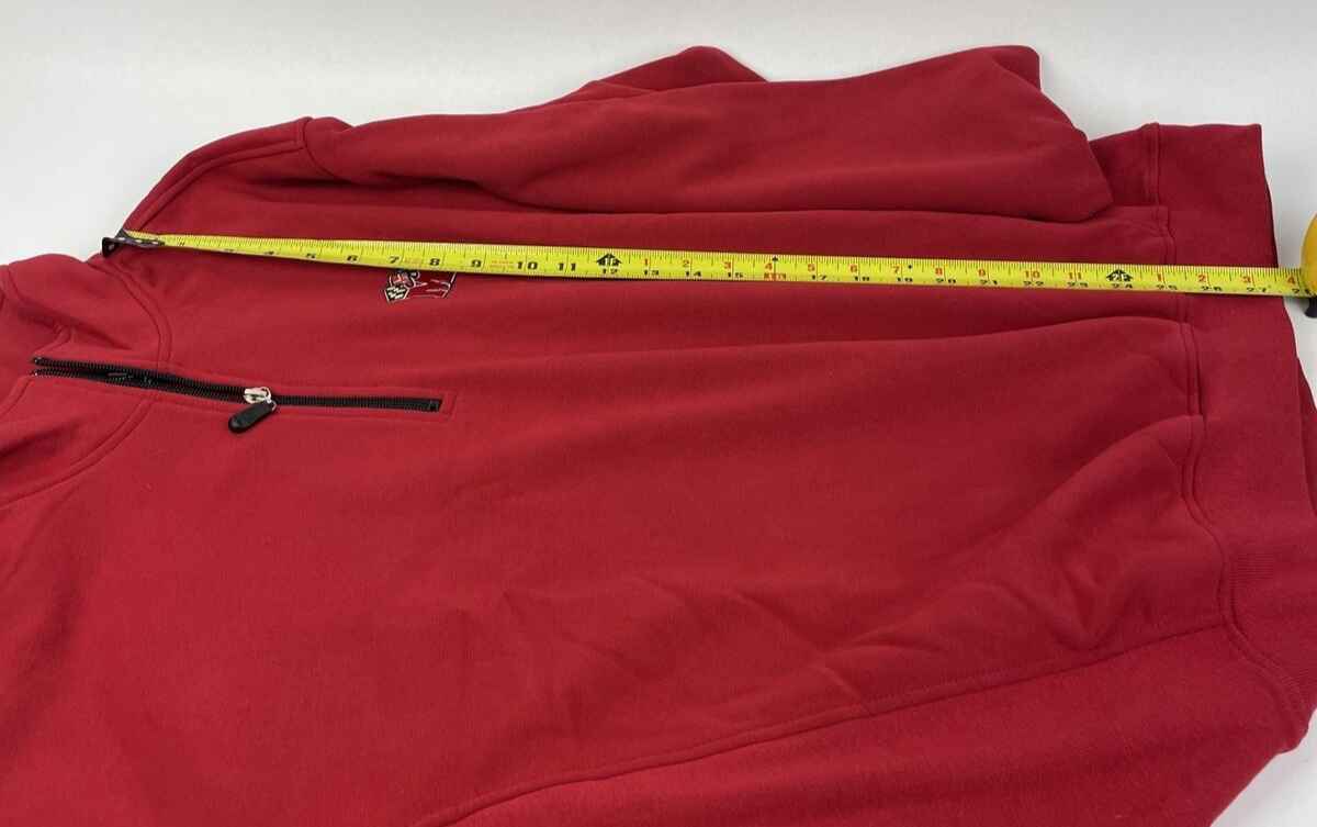 Ashworth weather Systems Maryland Red Mens Medium 1/4 Zip Jacket Wind Resistant