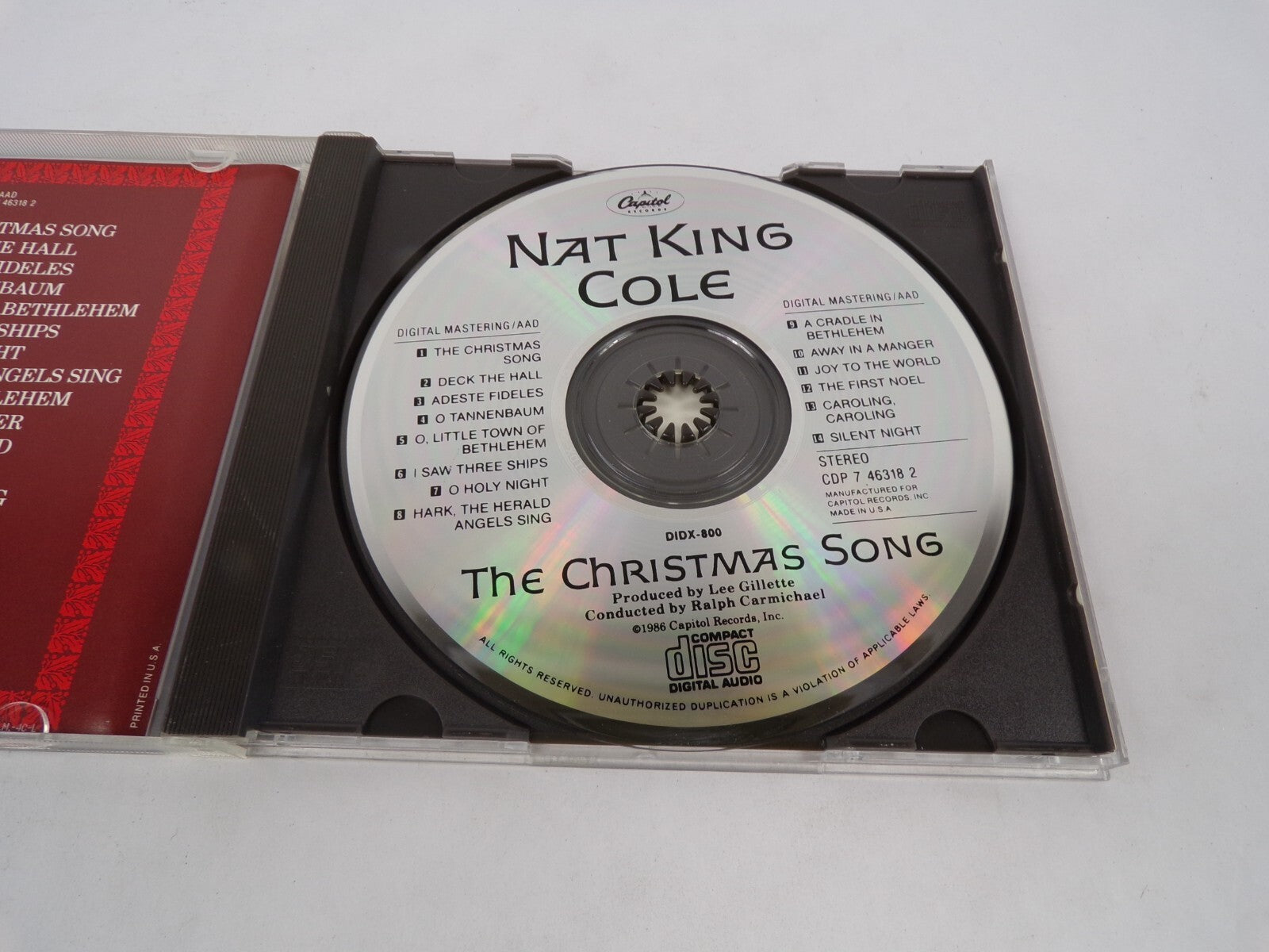 Nat King Cole The Christmas Song Deck The Hall Adeste Fideless Joy To The CD#63