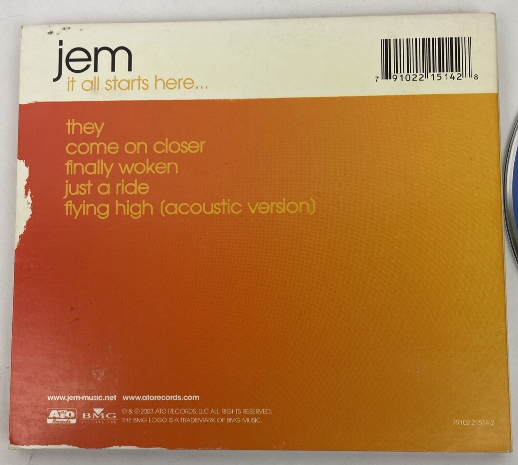 2 x Jem Sudio CD – It All Starts Here 2003 & Finally Woken 2005 - Trip Hop, Pop