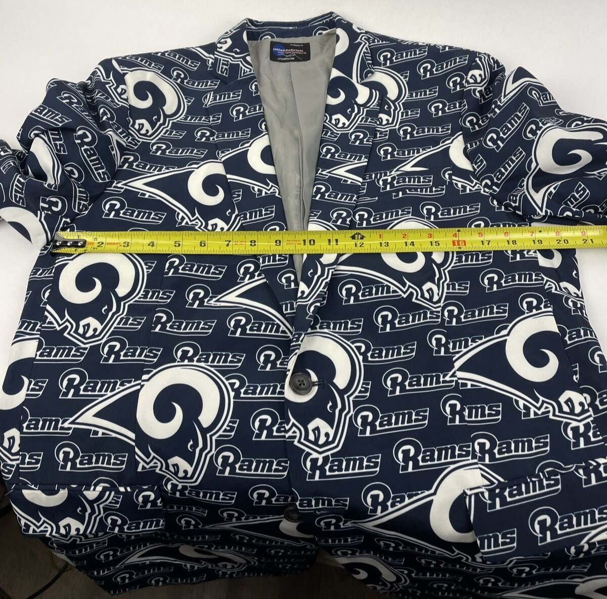 Little Earth Productions Los Angeles St. Louis RAMS NFL Blazer Jacket Size 44