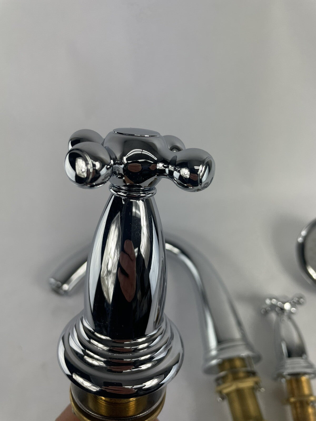 Hansgrohe 3 hole Faucet Tub Filler Swing C Double Cross Handler W/ Hand Shower