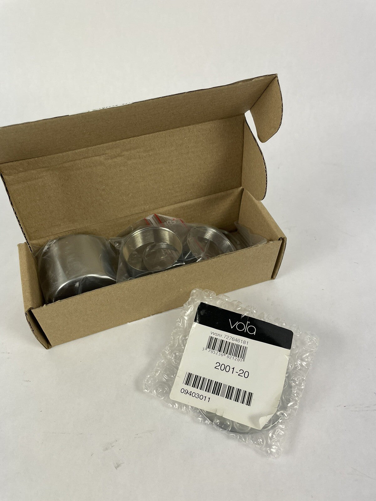 Vola NR51-20 Handle Brushed Chrome operating lever of the series 5000, 6000