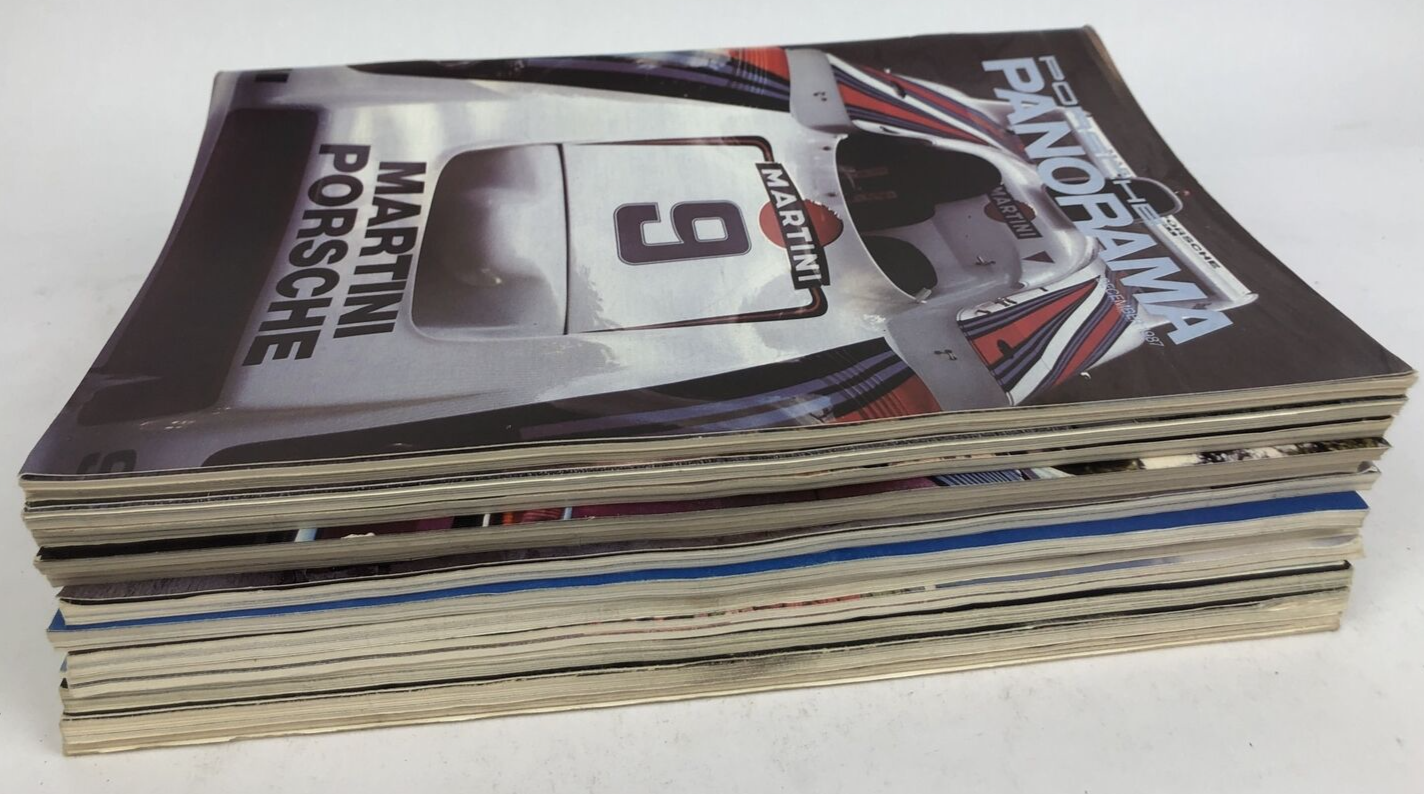 Porsche Panorama Magazine - 1987 Complete Set 30th Anniversary 12 issue - RARE