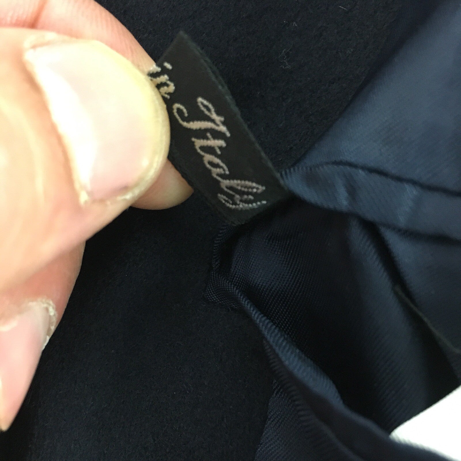 LORO PIANA Navy Blue 100% CASHMERE Blazer Sport Coat Jacket EU 58 Vintage