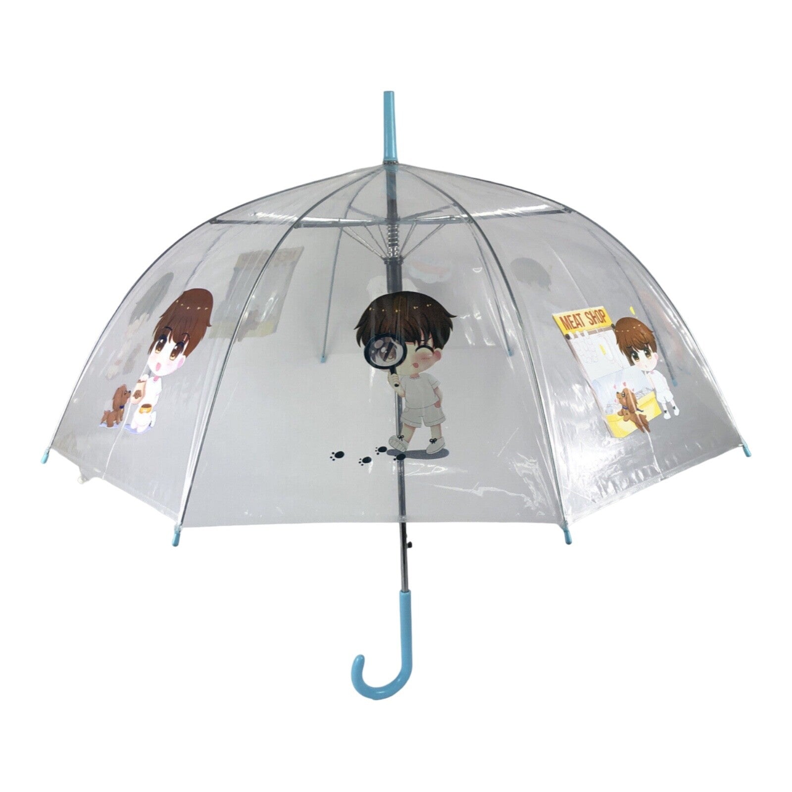 10 x Paint on Anime Japanimation Folding Umbrella Rain / shine Anime w Stickers