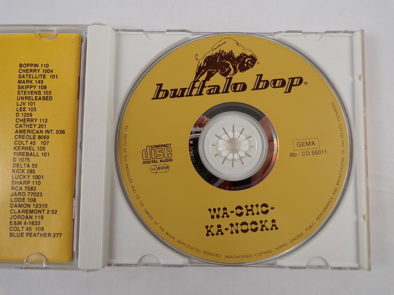 Wa Chic Ka Nocka Wigwam Willie Indian Joe Warpath Cherokee Stomp Wahoo CD #18