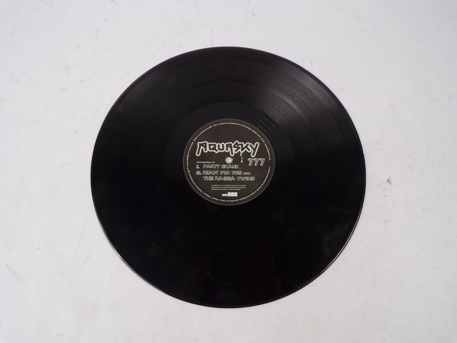 Aquasky 777 Party Skank Ready For this the Ragga Twins Vinyl Record