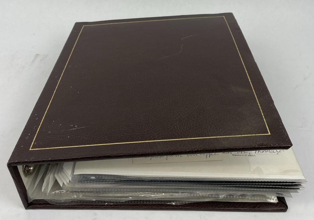 Antique Picture Album w/ tintypes B&W photos with Stories - LOOK