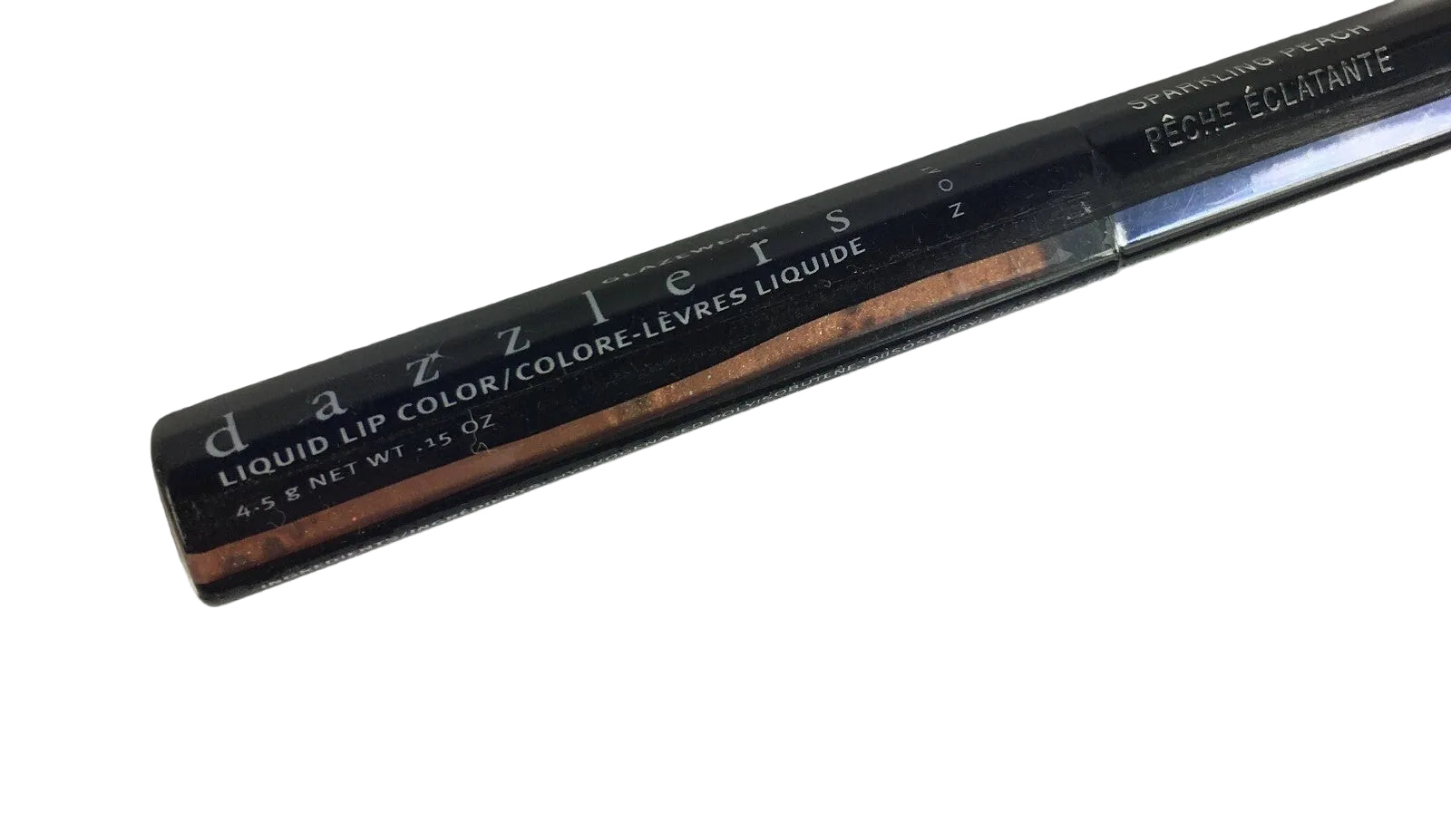 Avon Glazewear Dazzlers liquid lip color in Sparkling Peach shade 1794