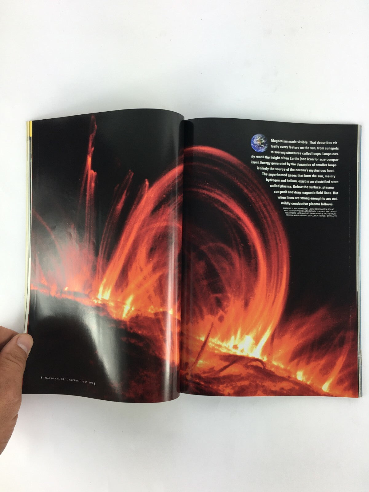 July 2004 National Geographic Magazine Sun Bursts Hot News From Our Stormy Star