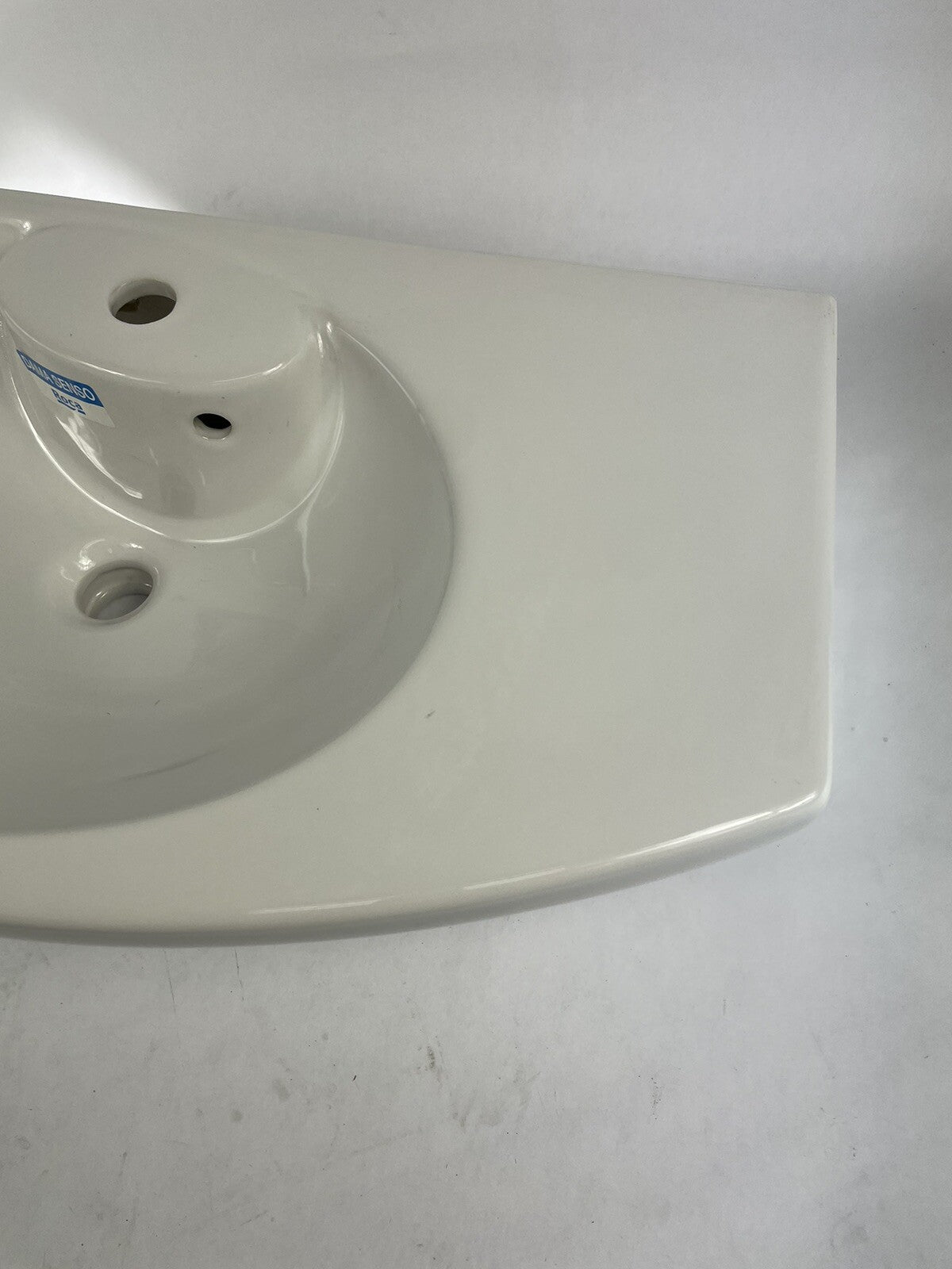 Roca DAMA SENSO-COMPACT Angular washbasin 27" x 17" White Porcelain vessel sink.