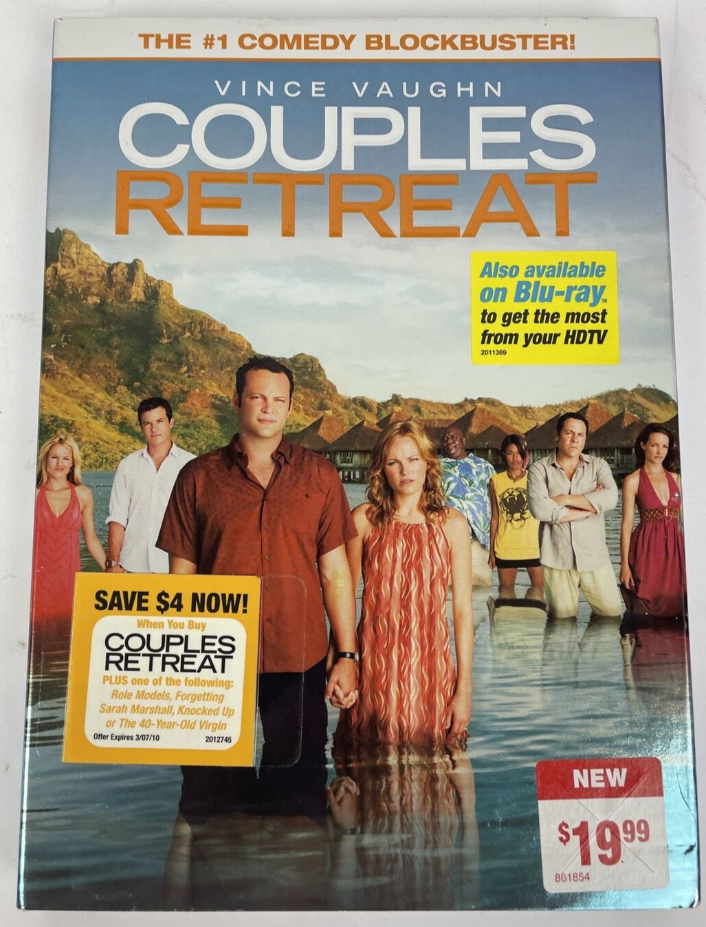 Couples Retreat DVD Video w Special Features Vince Vaughn Faizon Love Brand New