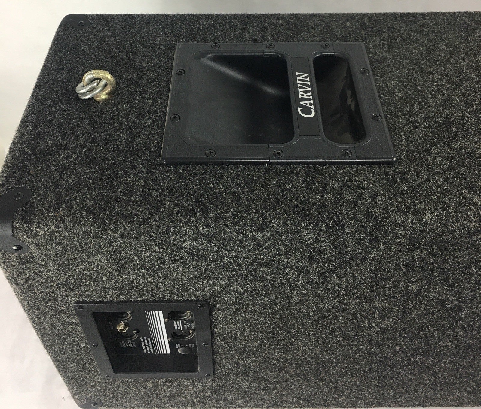 CARVIN MODEL 802 PA CABINET SPEAKER with mount Adapter for PA Column
