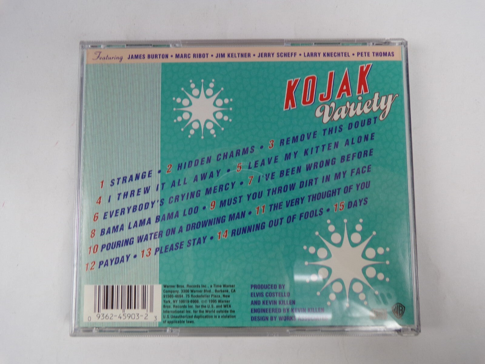 Elvis Costello's Kojak Variety Running Out Of Fools CD #24