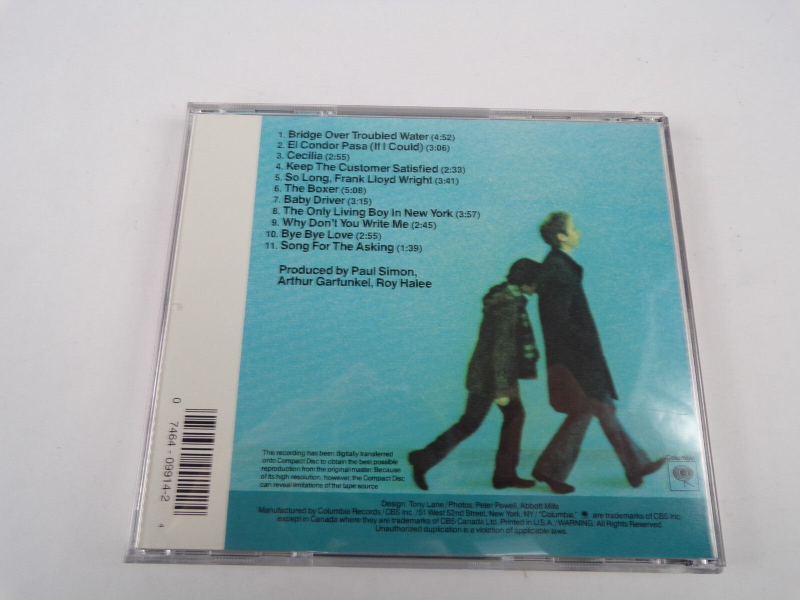 Simon And Garfunkel Bridge Over Troubled Water El Condor Pass Cecilia CD#22
