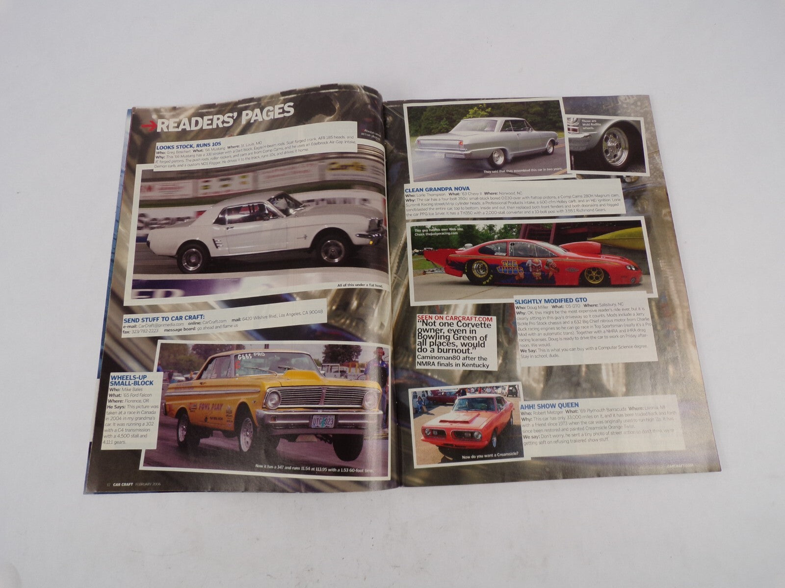 February 2006 Car Craft Modified Musclecars 15 Track-Tested Street 'n' Strip Mac