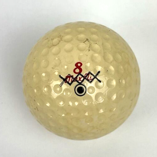 Rare VINTAGE DUNLOP #8 MAXFLI BLACK DOT XXXX OUT GOLF BALL - LOOK