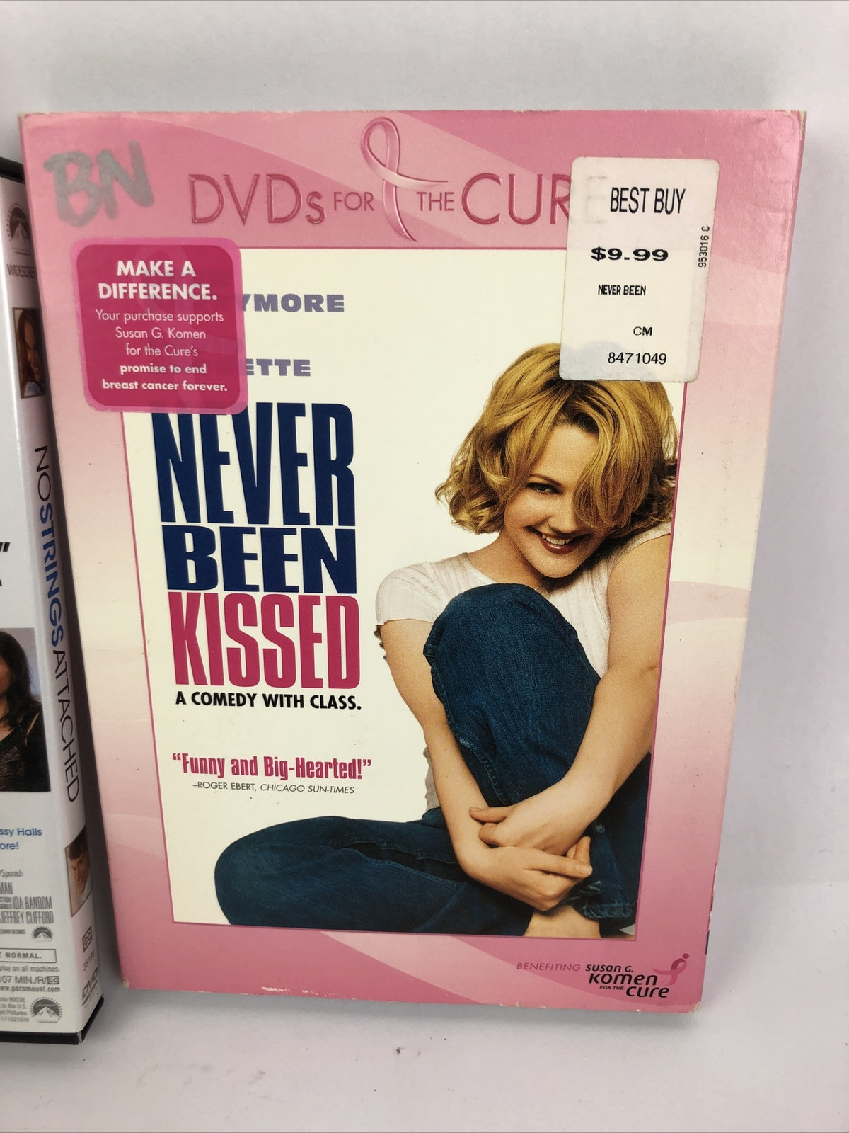No Strings Attached * Never Been Kissed * (2 DVD Lot) Romantic Comedy - LOOK
