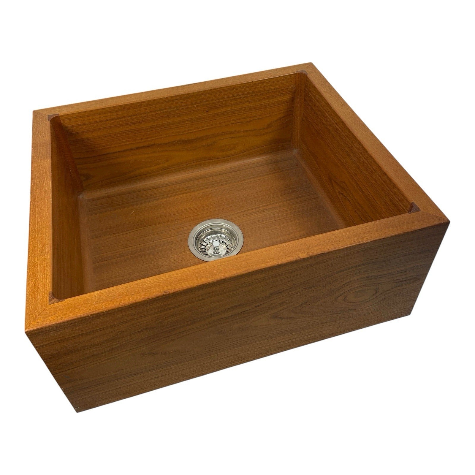 Teak Single Well Kitchen Sink Fine Handcrafted Wooden Kitchen Vanity Basin