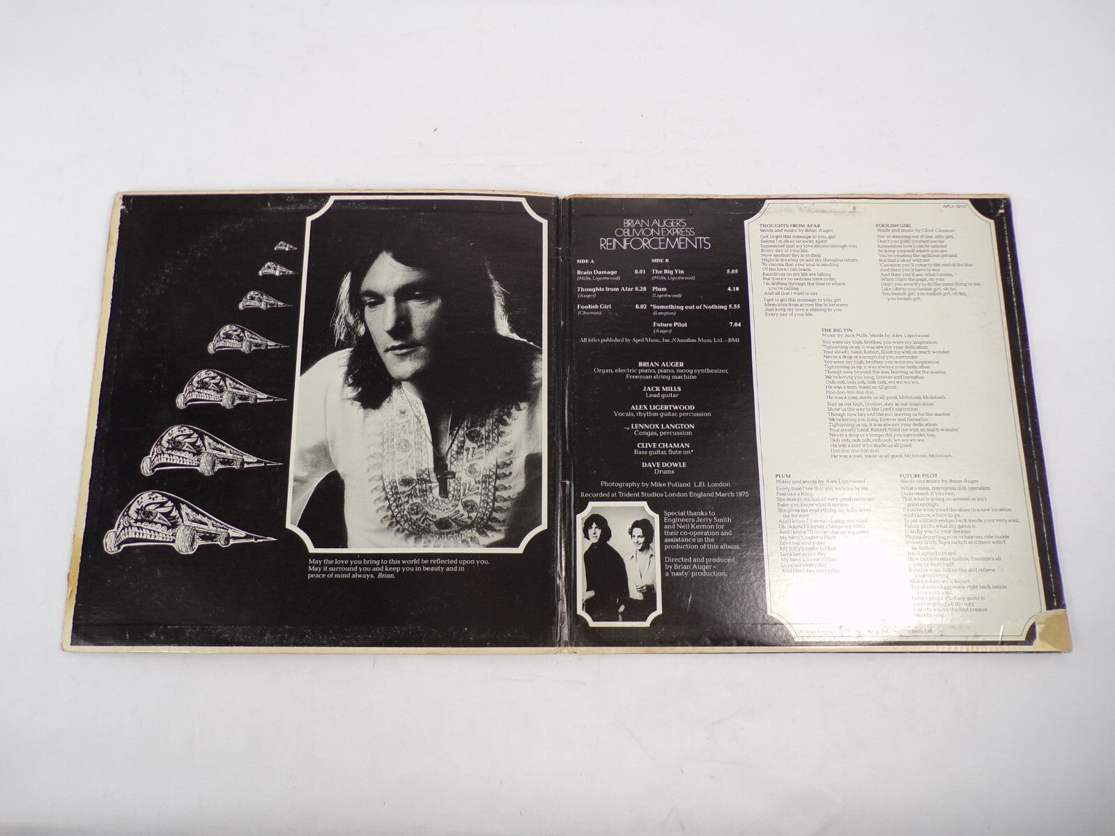 Brian Augers Oblivion Express Reinforcements Vinyl Record