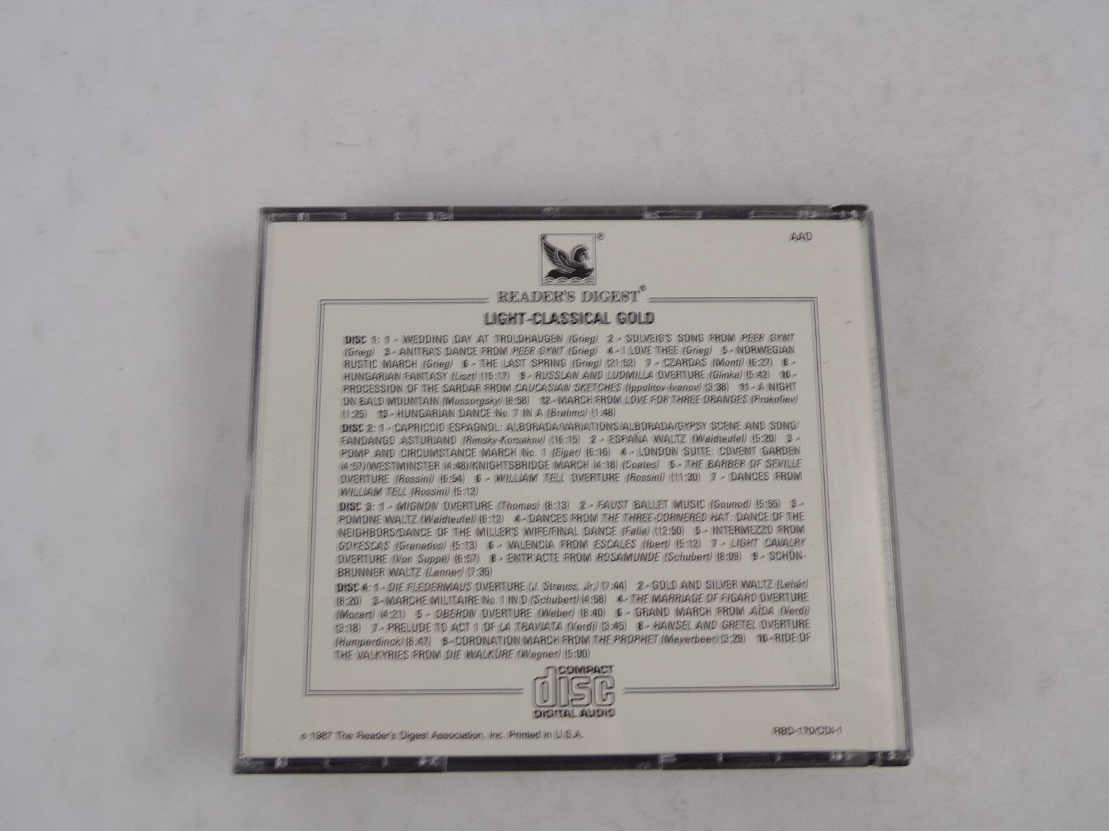Reader's Digest Light-Classical Gold Mignon Overture Faust Ballet Music CD#58