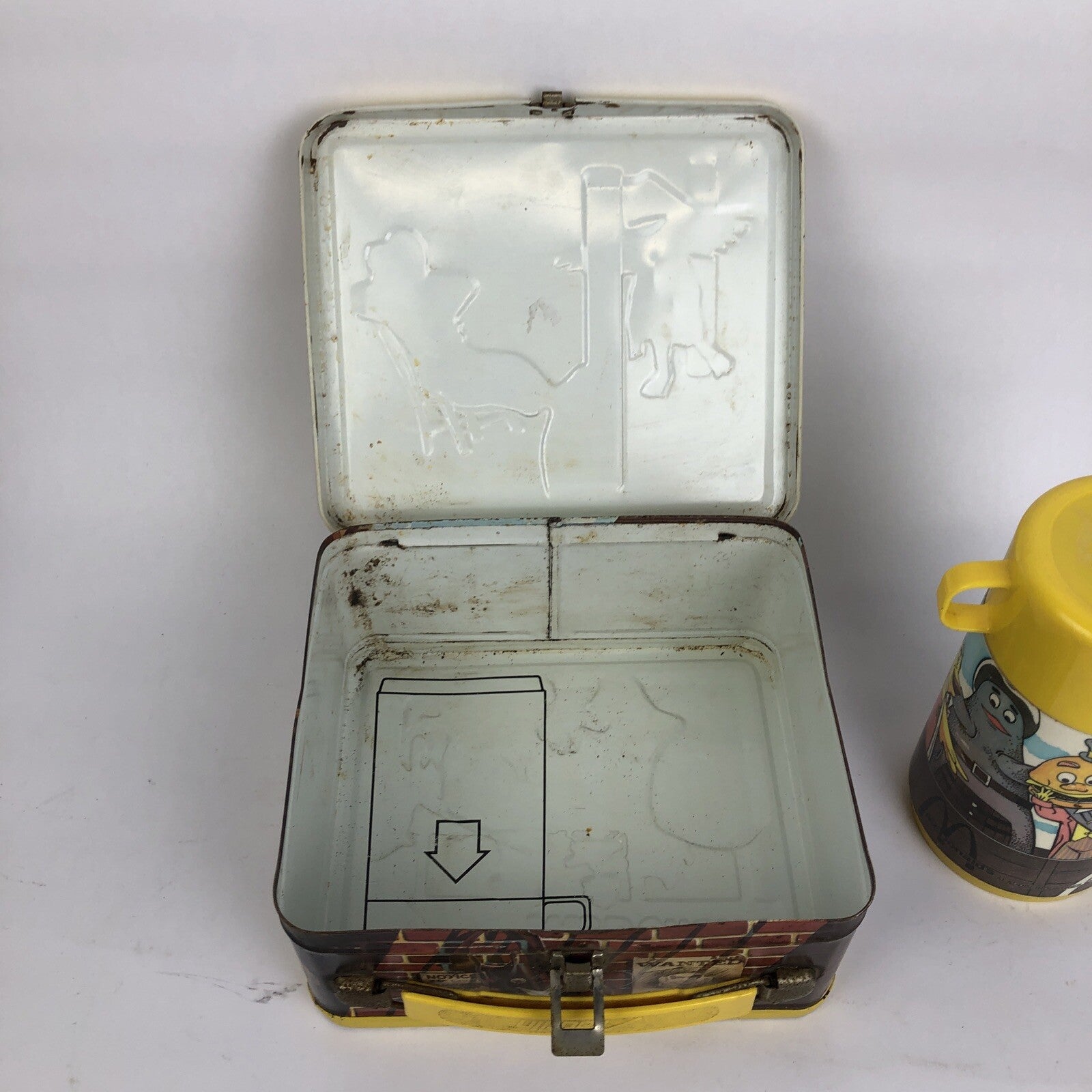 Ronald McDonald Sheriff of Cactus Canyon Metal Lunchbox w/ thermos Aladdin 1982