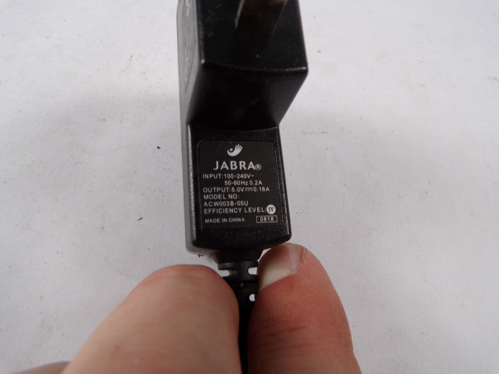 Genuine Jabra ACW003B-05U Output 5 V 0.18 A Power Supply Adapter A55