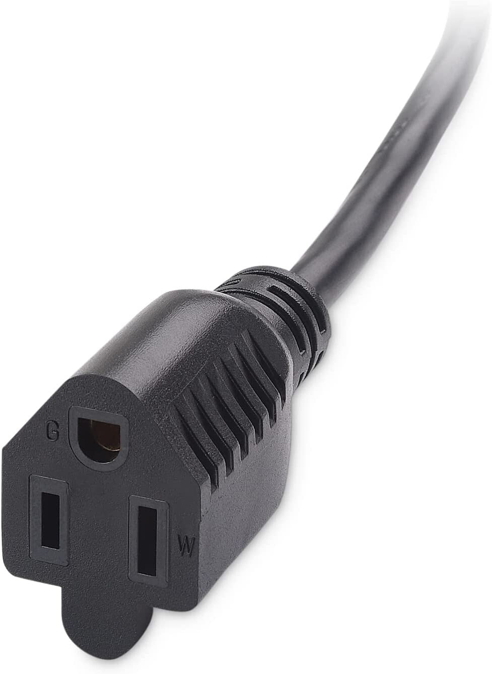 6Ft 16AWG Gauge Heavy Duty US 3-Prong AC Power Extension Cord Cable - UL,CUL,FT1